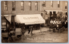 Cartão postal K20/ Centerburg Ohio RPPC c1910 Main St Clothing Store 520 comprar usado  Enviando para Brazil