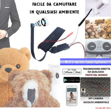 Microcamera spia audio usato  Giugliano in Campania