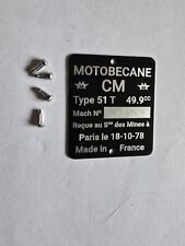 Motobécane mobylette. plaque d'occasion  Souvigny