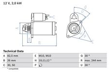 Bosch anlasser starter gebraucht kaufen  Oberlungwitz