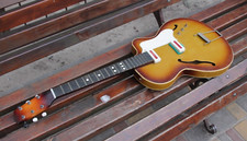 Guitarra elétrica semi-acústica soviética - 6 cordas, antiga comprar usado  Enviando para Brazil