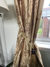 Silk look curtains for sale  WIRRAL