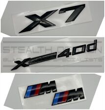 Compatível com BMW X7 xDrive 40d emblema para bota traseira brilho total preto conjunto furtivo fabricante de equipamento original+ comprar usado  Enviando para Brazil