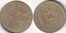Centavos 2001 guatemala usato  Spedire a Italy