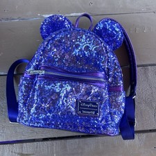 Mini mochila de lantejoulas poção roxa mosca lounge parques da Disney aposentada comprar usado  Enviando para Brazil