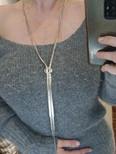 Collier argenté moderne d'occasion  Saint-Éloy-les-Mines