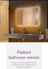 Bathroom mirror illuminated for sale  HEREFORD