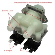 Usado, Válvula de entrada solenóide de água para máquina de lavar roupa para LG/Midea/Little Swan/Haier Part comprar usado  Enviando para Brazil