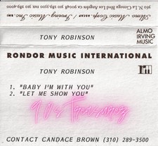 TONY ROBINSON - DEMO 199x  UNRELEASED CASSETTE  2TRX MEGA RARE INDIE R&B SWING comprar usado  Enviando para Brazil