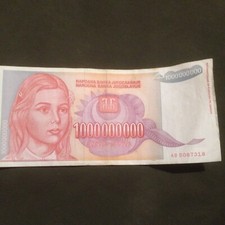 Banconota miliardo di usato  Calitri