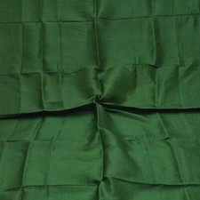 Sucata de tecido para artesanato vintage verde 100% seda pura tear manual liso sari remanescente 4YD comprar usado  Enviando para Brazil