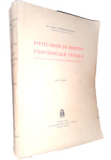 Manzini diritto processuale usato  Italia