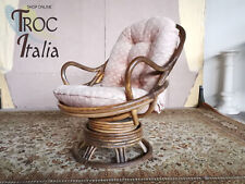 Poltrona rattan girevole usato  Quaregna Cerreto