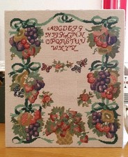 Vintage sampler needlepoint for sale  REDDITCH