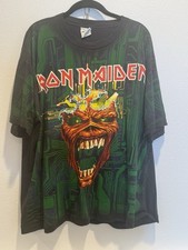 CAMISA VINTAGE IRON MAIDEN VIRUS XL aop eddie metallica megadeath nirvana manson comprar usado  Enviando para Brazil