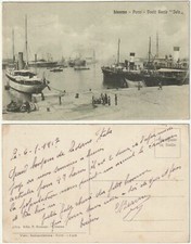 LIVORNO - PORTO - JACHT REALE "JELA" - VIAGG. 1917 -46206- na sprzedaż  Wysyłka do Poland