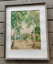 Aquarell bild birkenwald gebraucht kaufen  Wingst