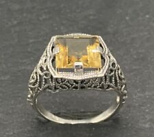 Citrin ring 925er gebraucht kaufen  Berlin