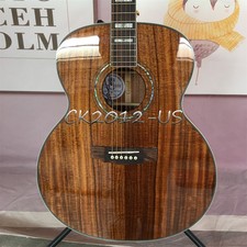 Guitarra elétrica acústica natural F-55E Jumbo All KOA traste de pau-rosa com equalizador, usado comprar usado  Enviando para Brazil