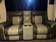Leather recliner sofa for sale  WIRRAL