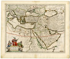 Antique map ottoman for sale  USA