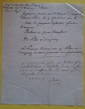 Note signée abrial. d'occasion  Corvol-l'Orgueilleux