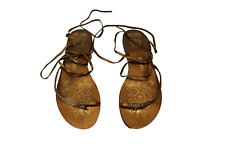 VIA UNO gold Damen Latschen Sandalen Gr. 41 comprar usado  Enviando para Brazil