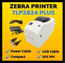✅Impressora de etiquetas de transferência térmica Zebra TLP2824 Plus com USB e cabos de alimentação!🔥⭐, usado comprar usado  Enviando para Brazil