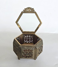 Vintage footed gold for sale  USA