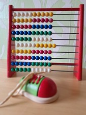Rechenschieber holz plasteperl gebraucht kaufen  Mellingen