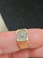 14k mens cluster for sale  Fredericksburg
