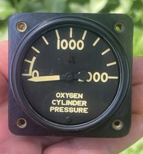Medidor indicador de pressão cilindro oxigênio aeronave AN6011-1B comprar usado  Enviando para Brazil