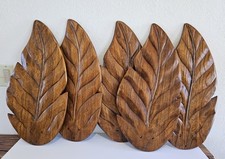 Carved wood leaf for sale  Fallbrook