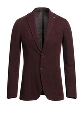 Cardigã Angelo Nardelli luxo blazer italiano tamanho 40 UE 50 malha borgonha comprar usado  Enviando para Brazil