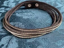 Necklace faux leather for sale  EGHAM