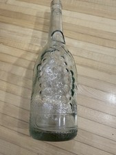 Garrafa de vinho vintage espanhola de vidro verde leve 12 polegadas videiras em relevo comprar usado  Enviando para Brazil