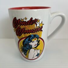 Taza Mujer Maravilla DC Comics Blanca Roja Preciosa Como Afrodita Sabia como Atenea segunda mano  Embacar hacia Mexico