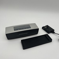 Mini Altavoz Bluetooth Portátil Bose SoundLink con Base de Carga (Plateado) -Probado segunda mano  Embacar hacia Mexico