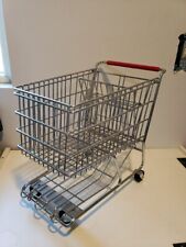 Mini carrinho de compras cromado mercado cesta metal vermelho cabo carrinho rodas 10 × 7" comprar usado  Enviando para Brazil