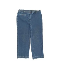 Usado, Crazy Horse by Liz Claiborne Capri Women's size 12 Dark Wash Blue Denim jeans comprar usado  Enviando para Brazil