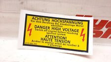 Aufkleber achtung hochspannung gebraucht kaufen  Rochlitz