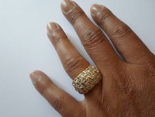 Bague plaqué pavé d'occasion  Rioz
