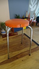 Vintage tabouret orange d'occasion  Saultain