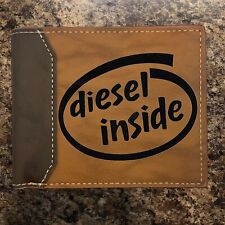 Carteira de Couro DIESEL INSIDE Bifold Qualidade Premium NOVA comprar usado  Enviando para Brazil