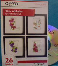 Oesd floral alphabet for sale  USA