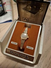 Vintage bulova gold for sale  DUNSTABLE