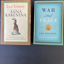 Lot Of 2 Leo Tolstoy Novels Anna Karenina HC DJ and War & Peace, Trade Paperback comprar usado  Enviando para Brazil
