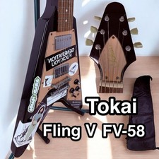 Boa saída de som♪ FV-58 Flying V guitarra elétrica com estojo comprar usado Boa saída de som♪ FV-58 Flying V guitarra elétrica com estojo comprar usado  Enviando para Brazil