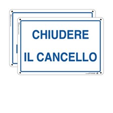 Cartello plastica chiudere usato  Italia