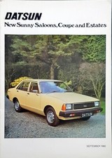 Datsun sunny brochure for sale  BIGGLESWADE